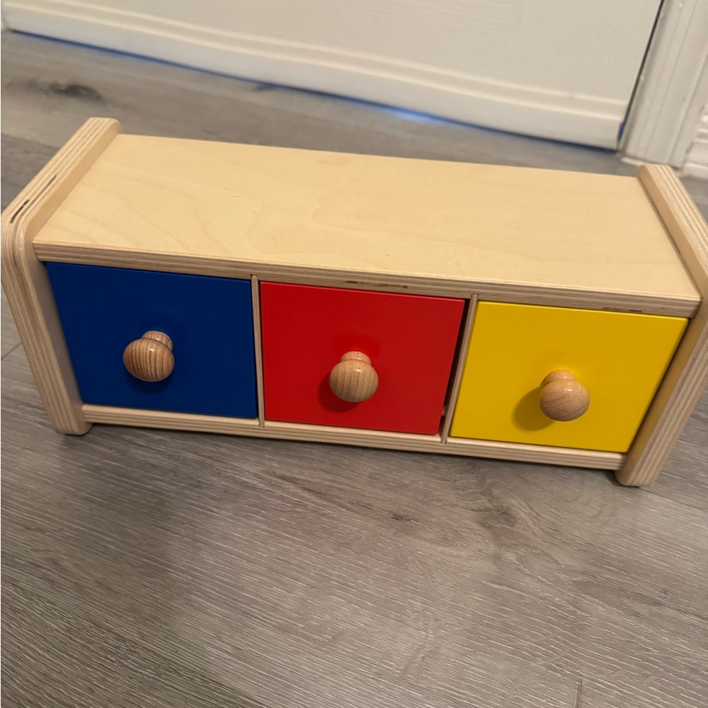 Monti Wooden Montessori toy set of 12 - shape & Color Natural Multi-color - Picture 8 of 14